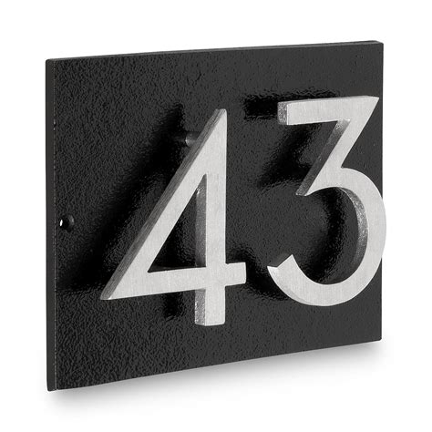 house number metal sign 4 digit san diego|Fast And Easy Vertical House Number Plaque Signs, SKU: WP .